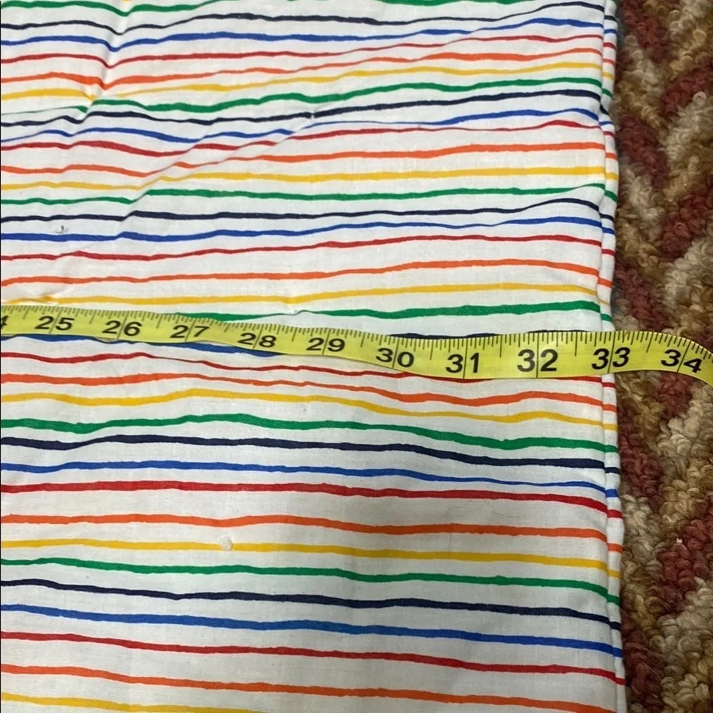 Toddler Colorful Handmade Striped Quilt Cottage Child’s Prairie